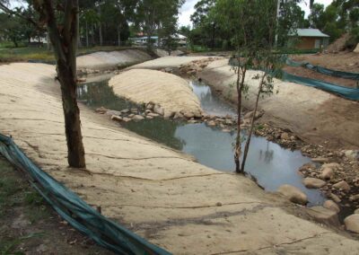 December 2007 Securing the jute matting