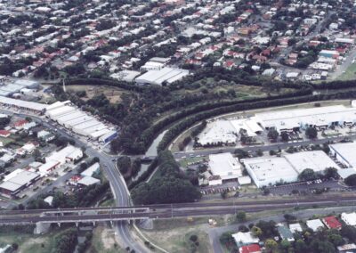 aerial image of Moorhen Flats