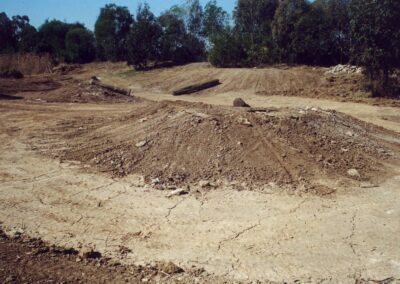 earthworks at Moorhen Flats